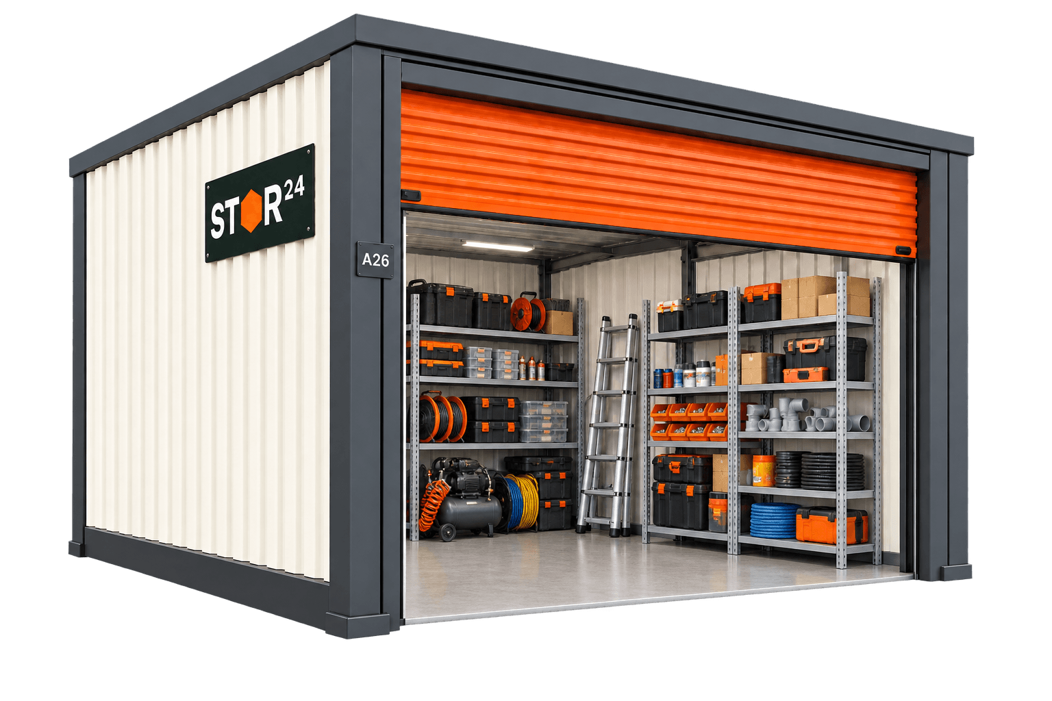 Illustrative STOR24 micro warehouse for trade